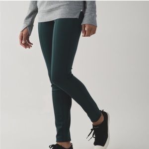 Lululemon Moss Green &Go Everywhere Pants/ Leggings High Rise